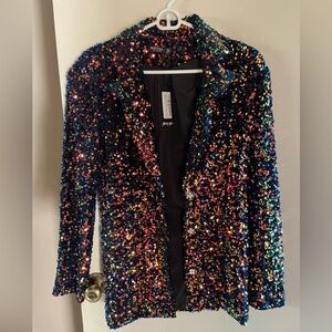 NWT Nasty Gal Premium Sequin Blazer